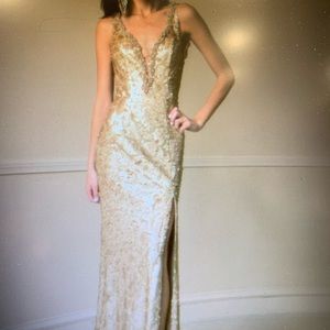 Gold Sequin Prom/Formal Dress!!! Size 12